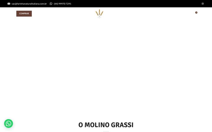 Screenshot of farinhanaturalitaliana.com.br