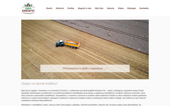 Screenshot of farma-knezstvi.cz