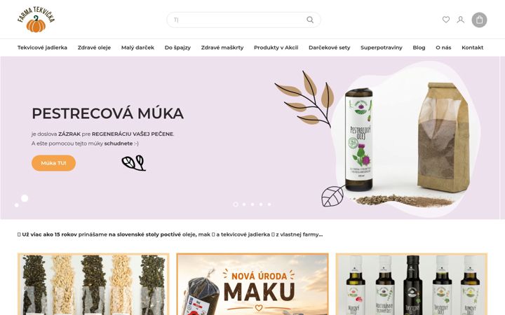 Snimka zaslona za farma-tekvicka.sk