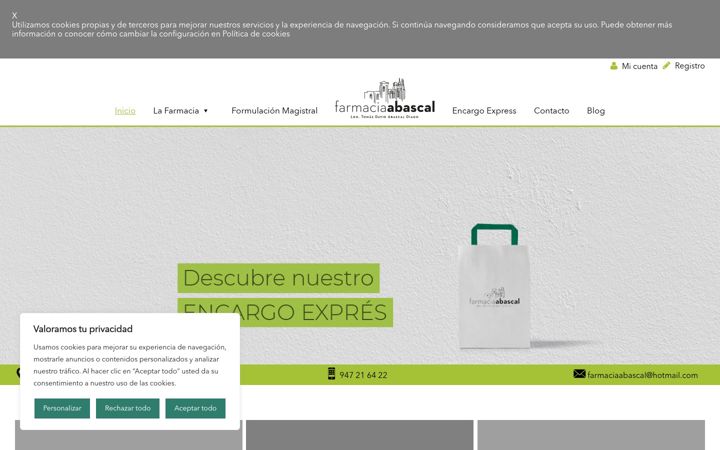 Screenshot του farmaburgos.es