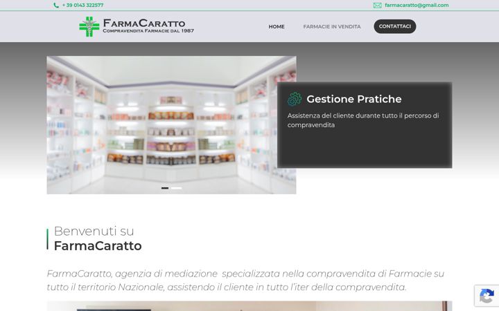 Screenshot of farmacaratto.com