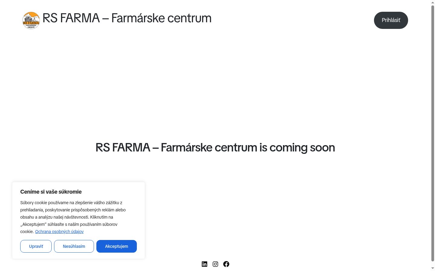 Snimka zaslona bannera za privolu prikazanog prije bilo kakve interakcije
