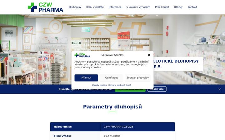 Screenshot of farmaceutickedluhopisy.cz