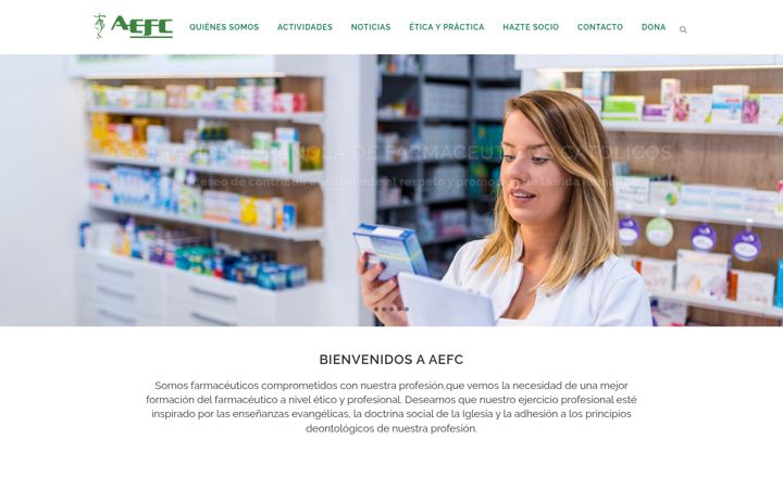 Screenshot του farmaceuticoscatolicos.es