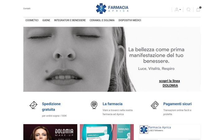 Screenshot of farmacia-aprica.it