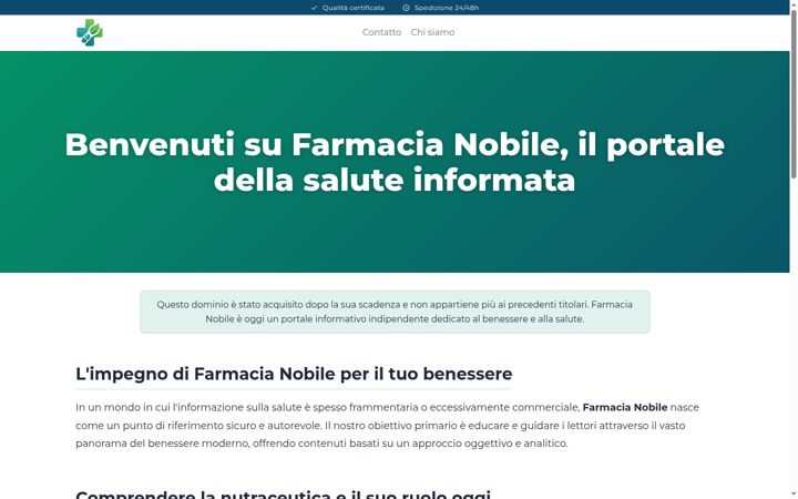 Screenshot of farmacia-nobile.it