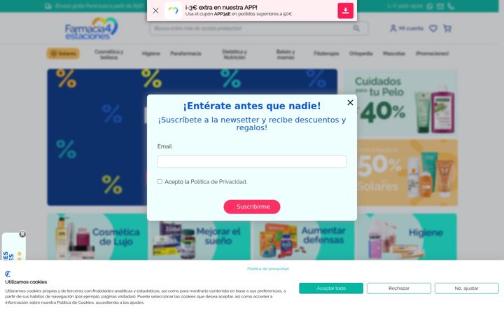 Screenshot του farmacia4estaciones.es