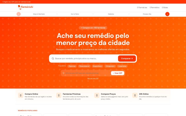 Screenshot of farmaciaai.com.br
