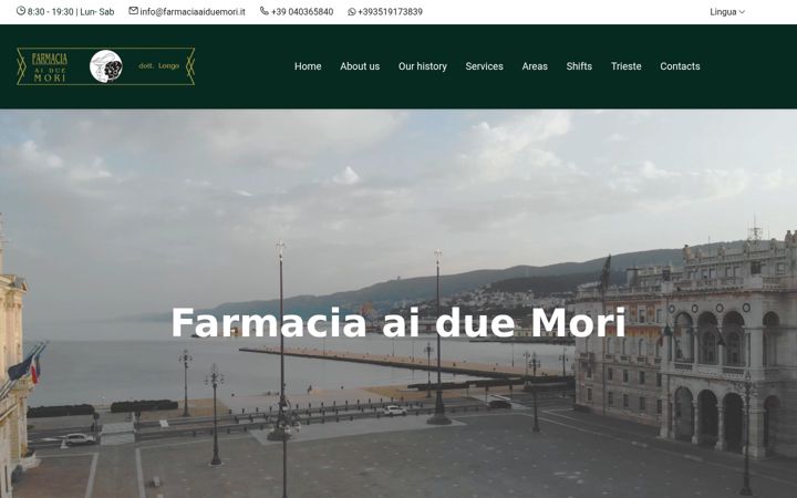 Posnetek zaslona farmaciaaiduemori.it