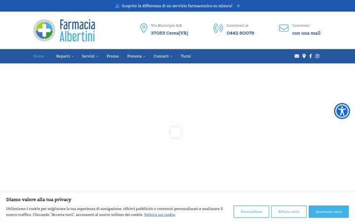 Screenshot of farmaciaalbertini.it