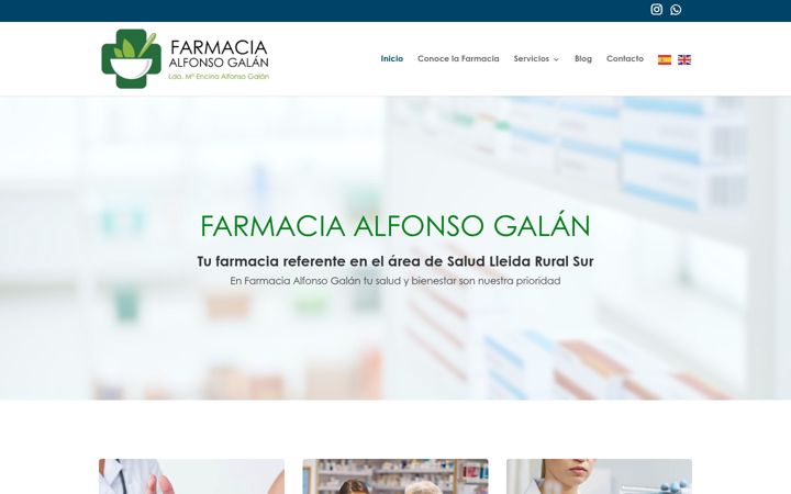 Screenshot του farmaciaalfonsogalan.es