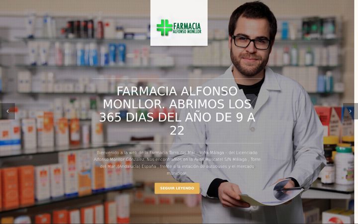 Screenshot of farmaciaalfonsomonllor.com