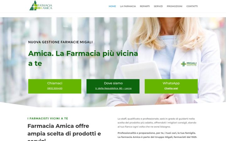 Snímek obrazovky farmaciaamicasrl.it
