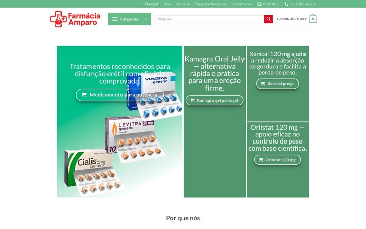 Ekrānuzņēmums no farmaciaamparo.pt