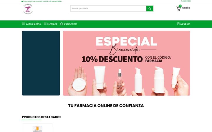 Screenshot of farmaciaanaamoros.es