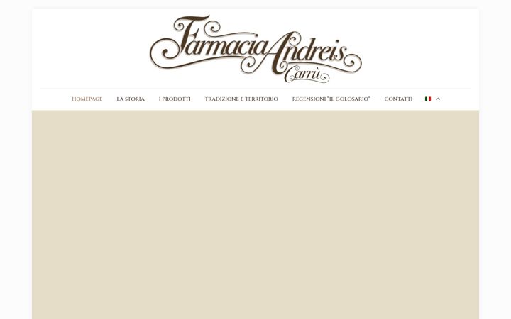 Screenshot of farmaciaandreis.it