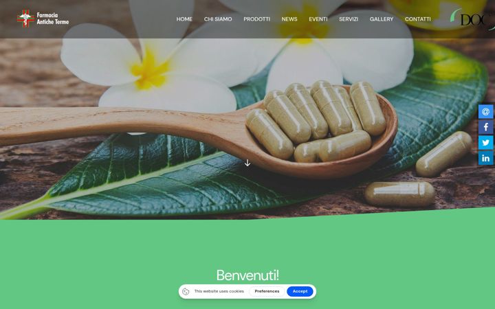 Screenshot of farmaciaanticheterme.it
