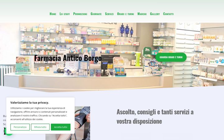 Posnetek zaslona farmaciaanticoborgo.it