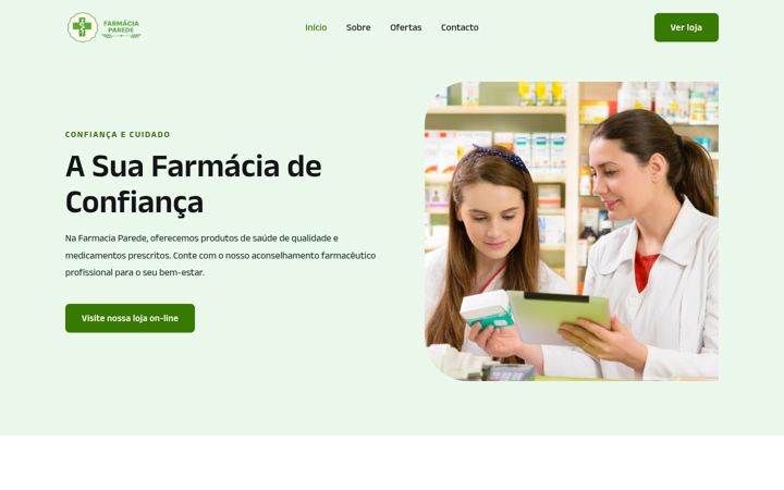 Ekrānuzņēmums no farmaciaarturbrandao.pt