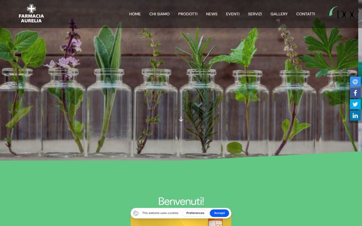 Screenshot of farmaciaaureliasrl.it