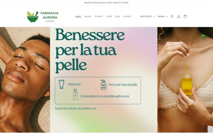 Screenshot of farmaciaaurora.it