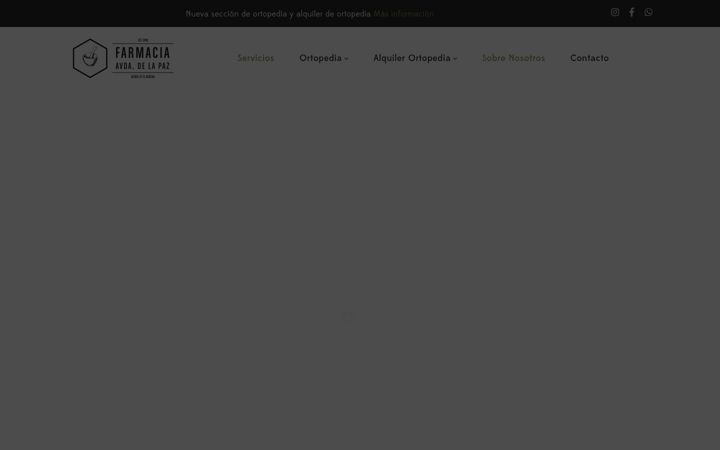 Screenshot of farmaciaavenidalapaz.es