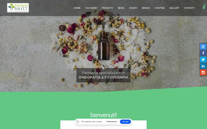 Posnetek zaslona farmaciabalcet.it