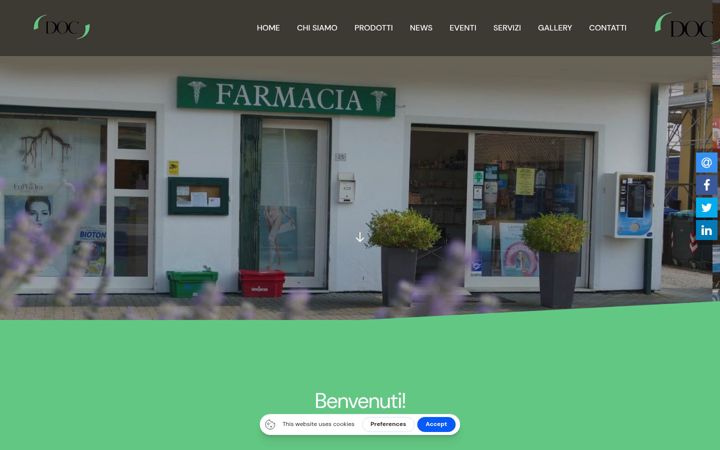Ekrano kopija farmaciabaldissin.it