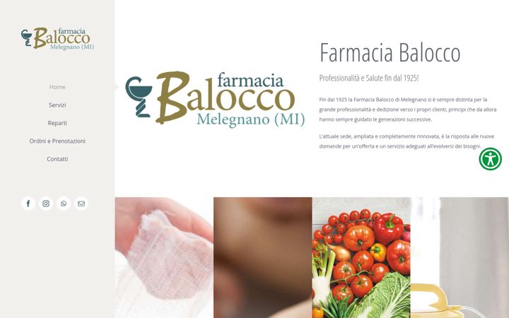 Screenshot of farmaciabalocco.it
