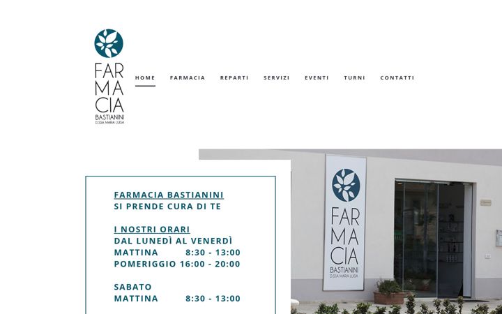 Screenshot of farmaciabastianini.it