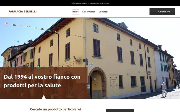 Screenshot of farmaciabernelli.it