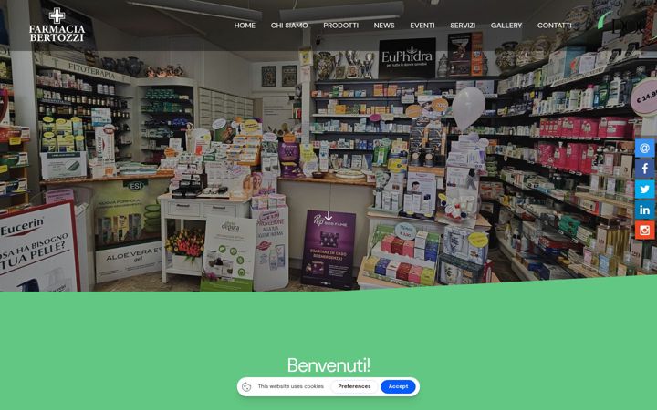 Screenshot of farmaciabertozzi.it
