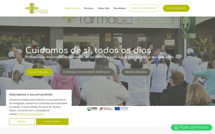 Screenshot of farmaciabessa.com