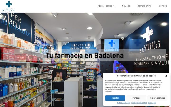 Screenshot of farmaciabetulo.com