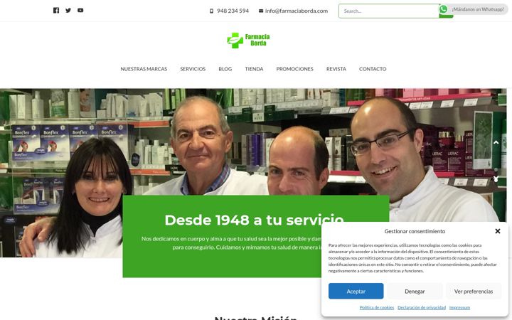 Screenshot of farmaciaborda.com