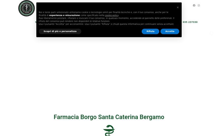 Capture d'écran de farmaciaborgosantacaterina.it
