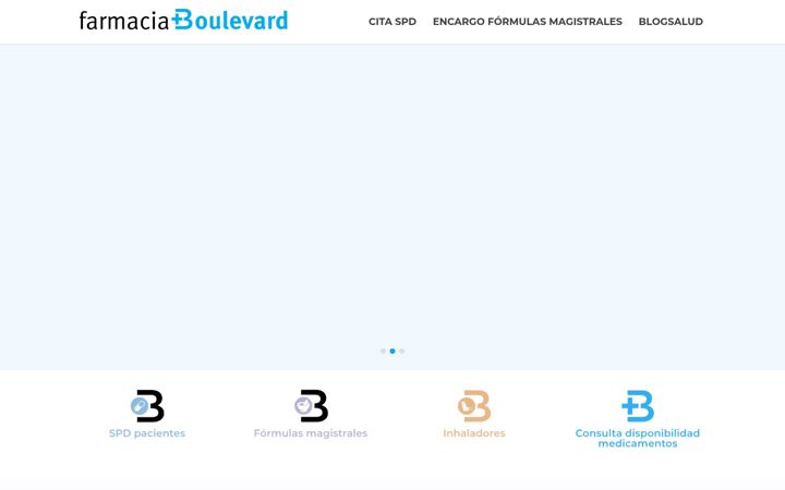 Screenshot van farmaciaboulevard.es
