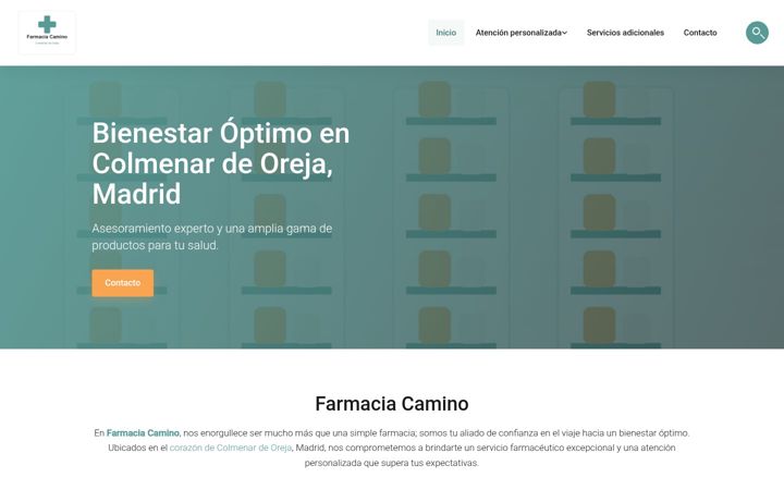 Screenshot of farmaciacaminogarcia.es