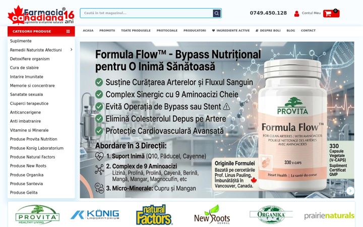 Screenshot of farmaciacanadiana.ro