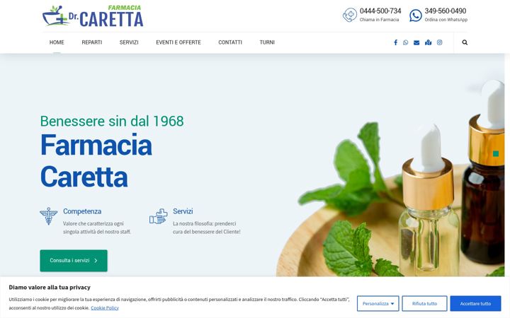 Capture d'écran de farmaciacaretta.it