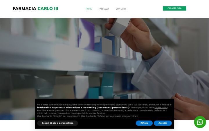 Screenshot of farmaciacarloterzo.it