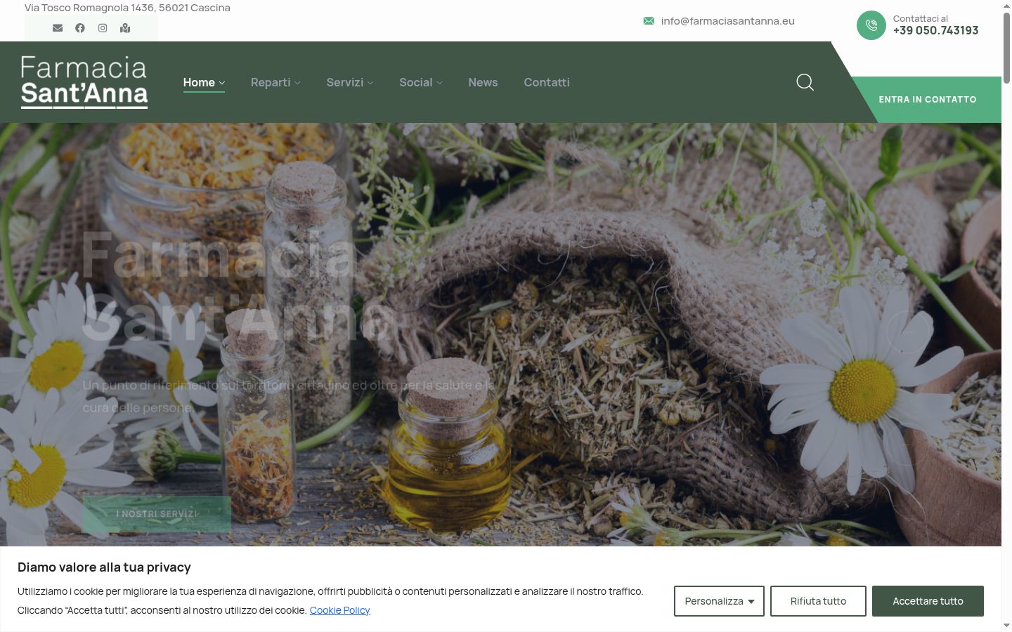 Captura de ecrã do banner de consentimento apresentado antes de qualquer interação