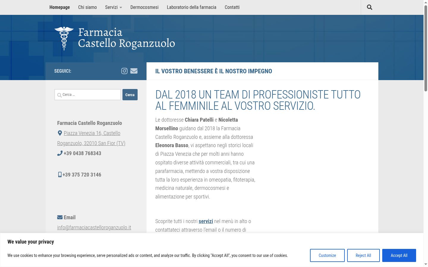 Capture d'écran de la bannière de consentement affichée avant toute interaction