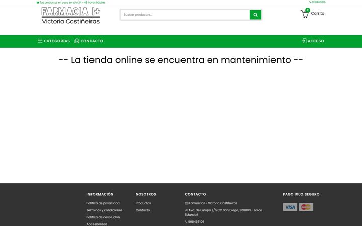 Screenshot of farmaciacastineiras.com