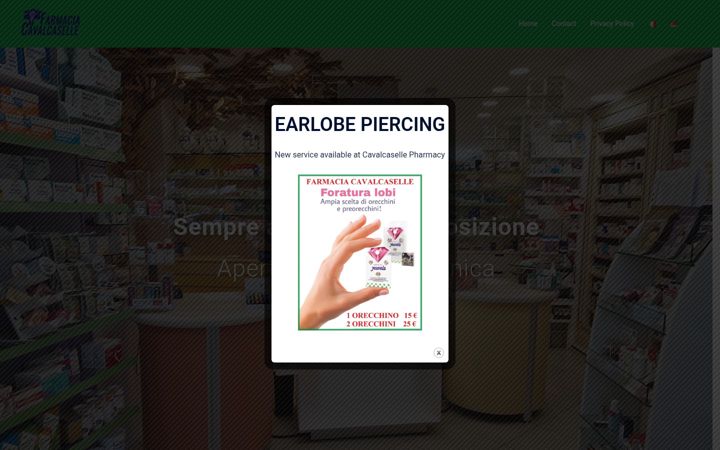 Capture d'écran de farmaciacavalcaselle.it