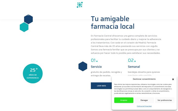 Screenshot of farmaciacentral365.es
