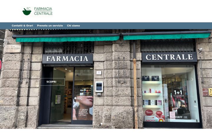 Capture d'écran de farmaciacentralecomo.it