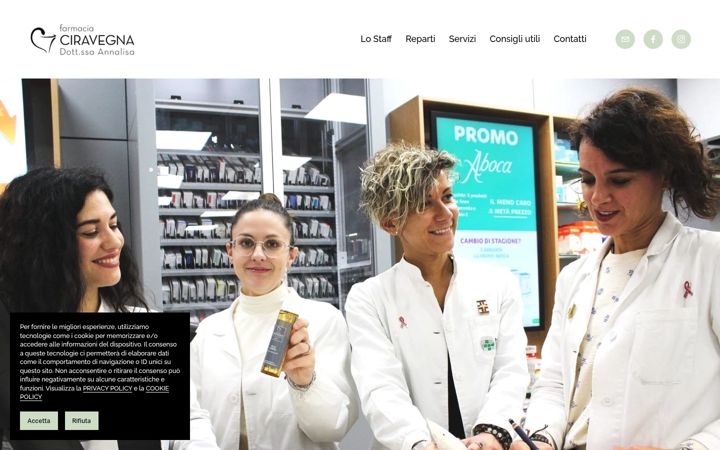 Screenshot of farmaciaciravegna.it