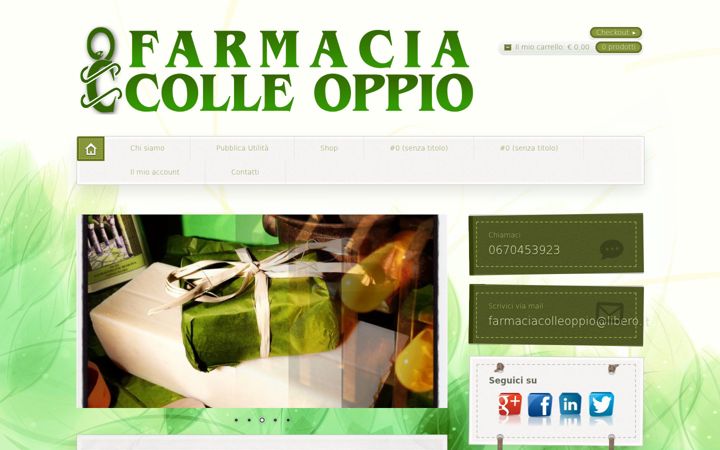 Screenshot ta' farmaciacolleoppio.it