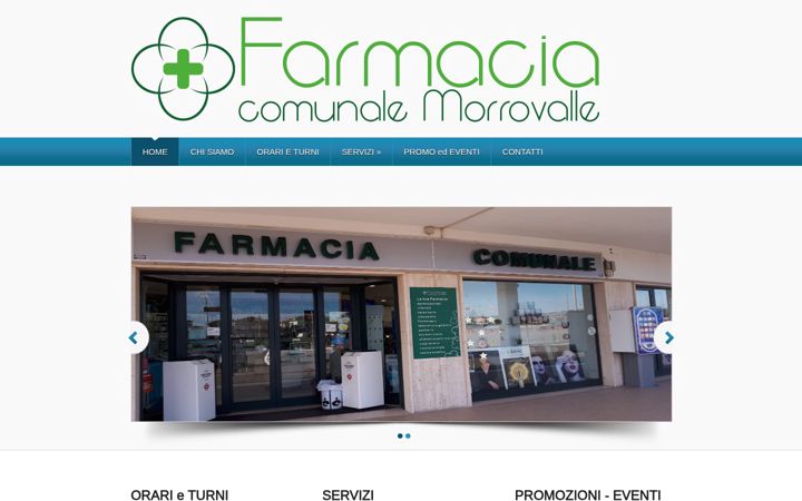 Capture d'écran de farmaciacomunalemorrovalle.it